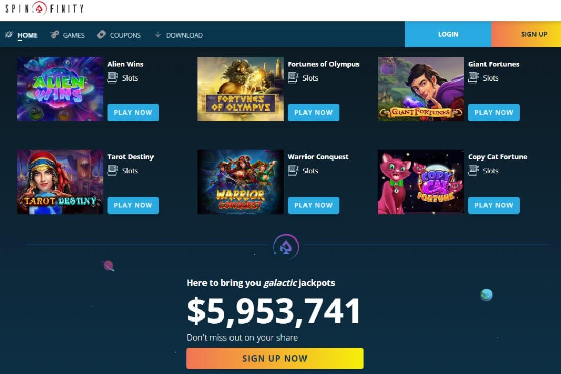 Spinfinity Casino Review 2023